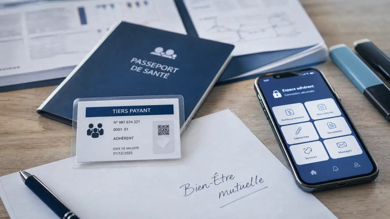 Bien etre mutuelle : carte tiers payant et espace adhérent santé sécurisé