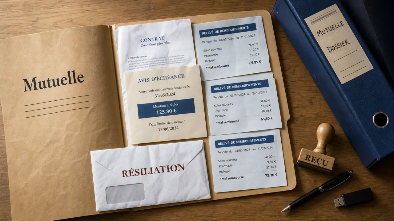 Combien de temps garder papiers mutuelle : 2 ans, 10 ans ou résiliation