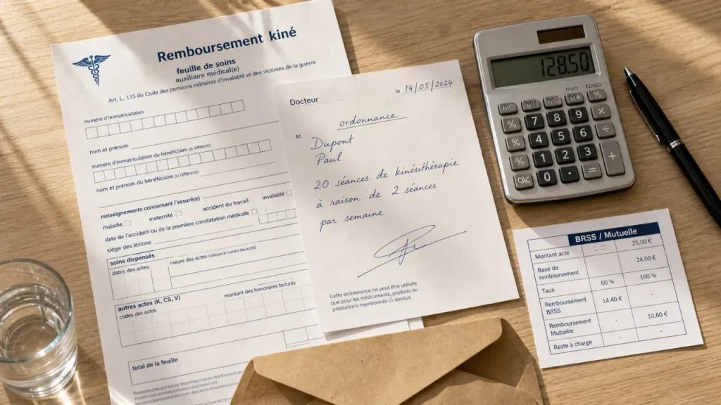 Remboursement kiné mutuelle : reste à charge 100 150 200