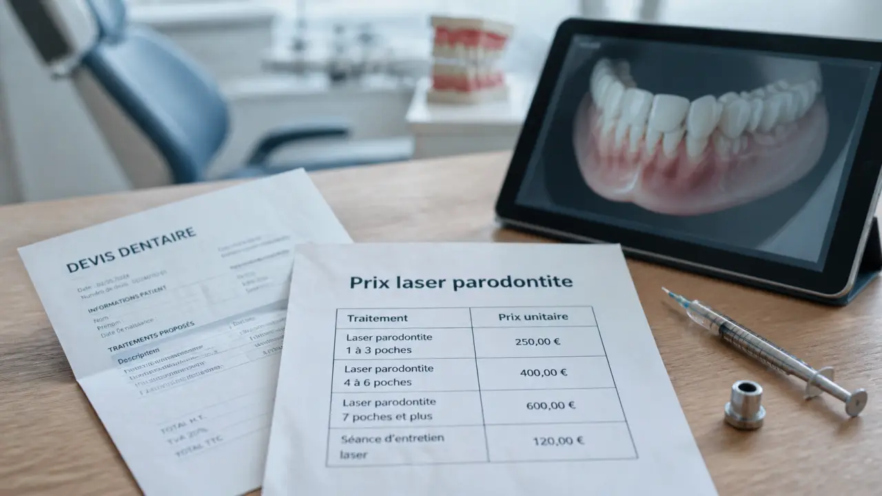 Traitement parodontite laser prix : devis et grilles tarifaires