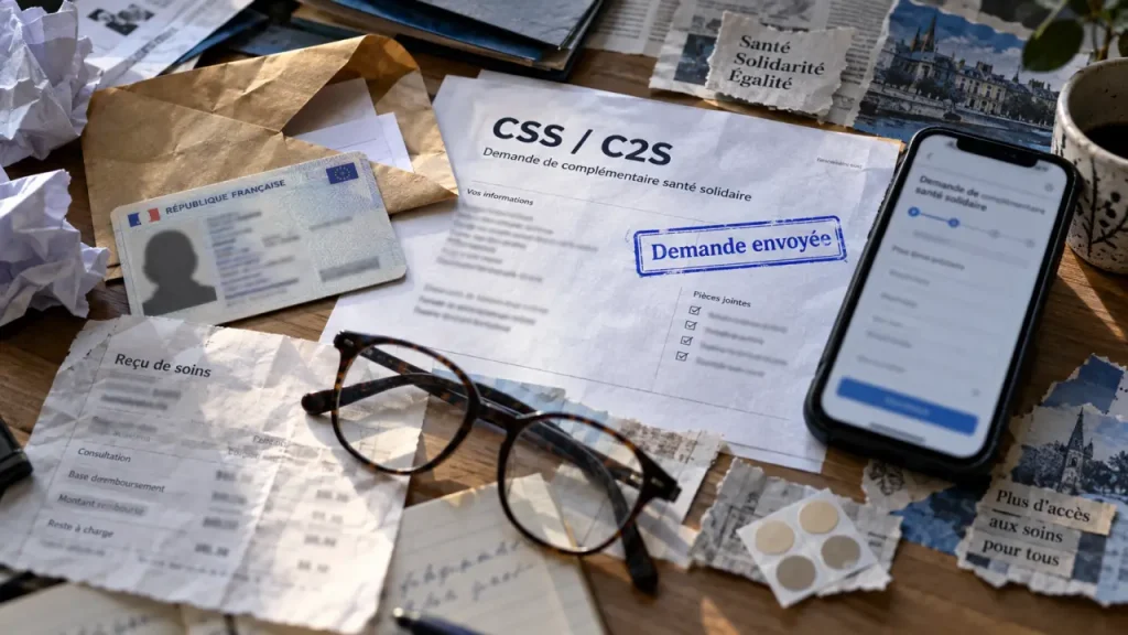 Chomage et CMU : demande CSS/C2S envoyée