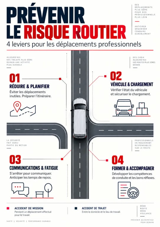 Prévenir les risques routiers et bien s'assurer pour vos trajets : quatre leviers de prévention en entreprise