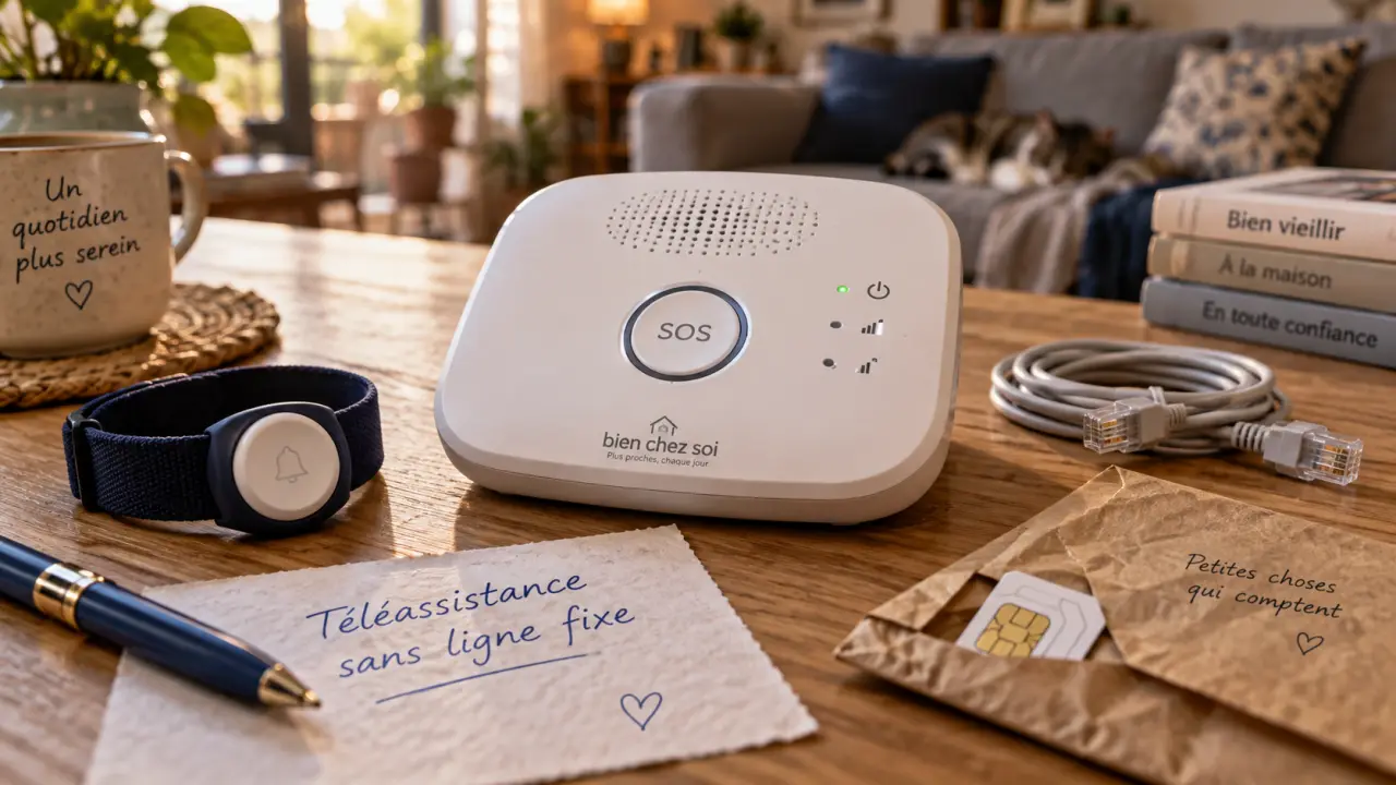 Présence verte sans ligne fixe : boîtier téléassistance et carte SIM
