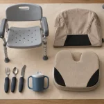 Aide à l'autonomie matériel médical : rollator, douche, toilette, couverts ergonomiques