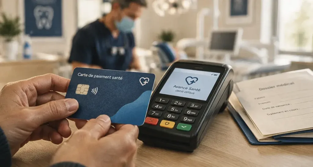 Avance santé : carte et débit après remboursements