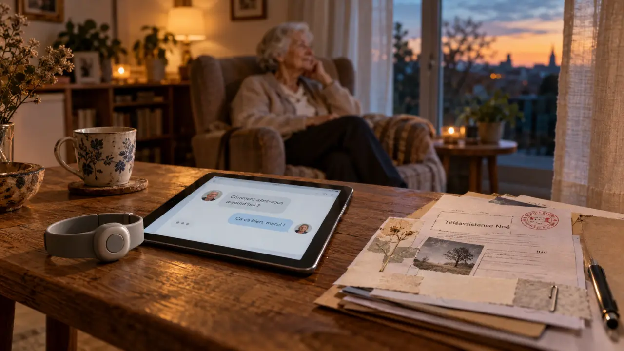 Noé assistance : bracelet et tablette d’alerte à domicile, centre d’alerte connecté