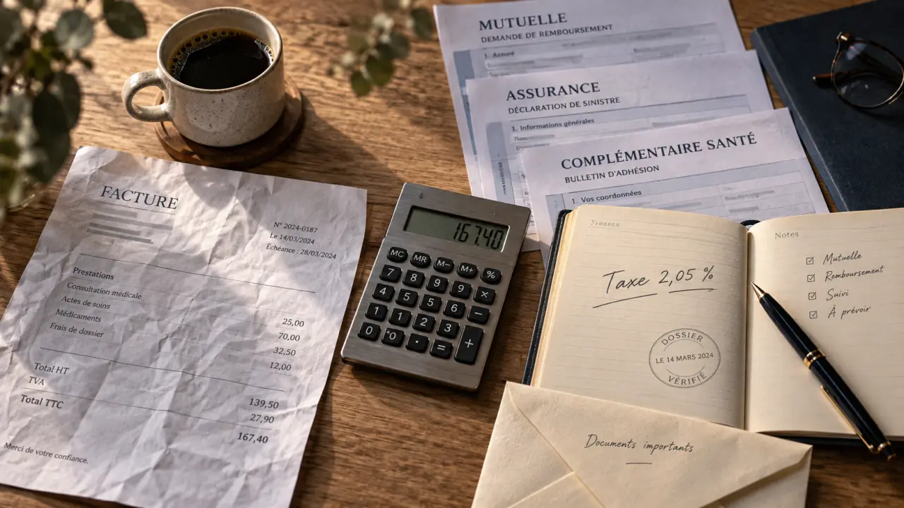 Taxe complémentaire santé 2,05 % : qui paie et impact sur cotisation